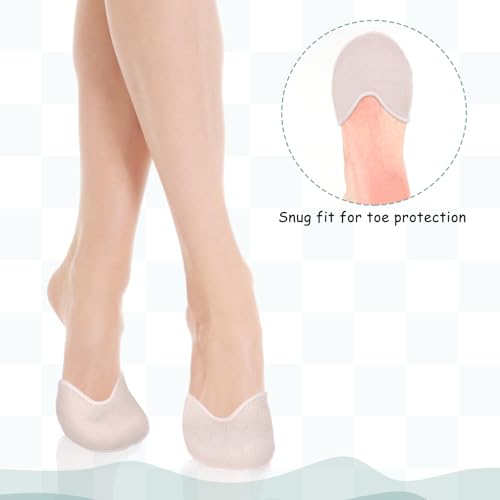 Image of 1 Pair Soft Ballet Toe Pads Foot Care Toe 3.54 x 3.15inch High Heels Toes Caps Toes Pads for Pointe Shoes,Forefoot Wrap Pad for Women Girls,Half Pad, Sponge Insoles