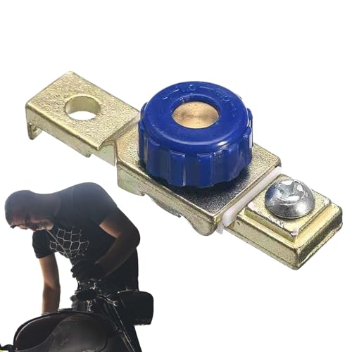 Interruttore Stacco Batteria Moto – Interruttore kills switchs 12V Universale, Dispositivo di Scollegamento Alimentazione per Moto, Scooter Elettrici e Veicoli Piccoli, Lega di Zinco e Rame 80A
