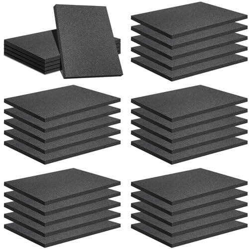 TANEMUDO 32 Pcs Polyethylene Foam Sheet, 12 x 8 x 0.5 Inch