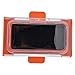 Spryflower Shower Phone Holder Bathroom Phone Box, Wireless Wall Mounted Phone Case with 360 Degree Rotation, Sealed Touch Screen for Phones Under 6.8 Inches, Ideal for (Orange)