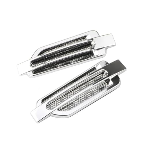Autocollants spoiler d'aile de voiture chrome 3D finition haut de gamme