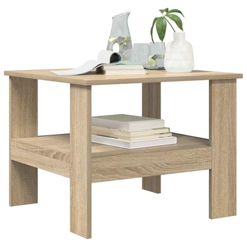 VidaXL Mesa de Café Roble Sonoma 57 x 55
