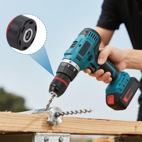 Bohrfutterschlüssel 1,5–13 MM,Lnnengewinde Bohrfutter: 1/2 Zoll - 20 UNF,Schnellspannbohrfutter Bohrfutter Adapter,Wird für Bohrer Und Schlagschrauber Verwendet