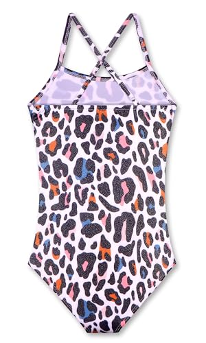 Image of LUOUSE Swimwear for Girls Swimsuits Quick Dry Cross-Back Adjustable Strap Bathing Suit for Kids 2-13 Years