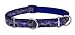LupinePet 3/4-Inch Starry Night 10-14-Inch Martingale Combo Collar for Small to Medium Dogs
