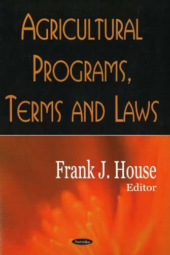Agricultural Programs, Terms And Laws