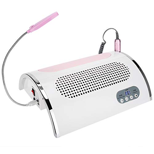 3-in-1 multifunctioneel nagelkunstgereedschap met led, intelligente nageldroger, stofzuiger en nagelvijl, manicure, ideaal voor beginners thuis of in de salon (EU)