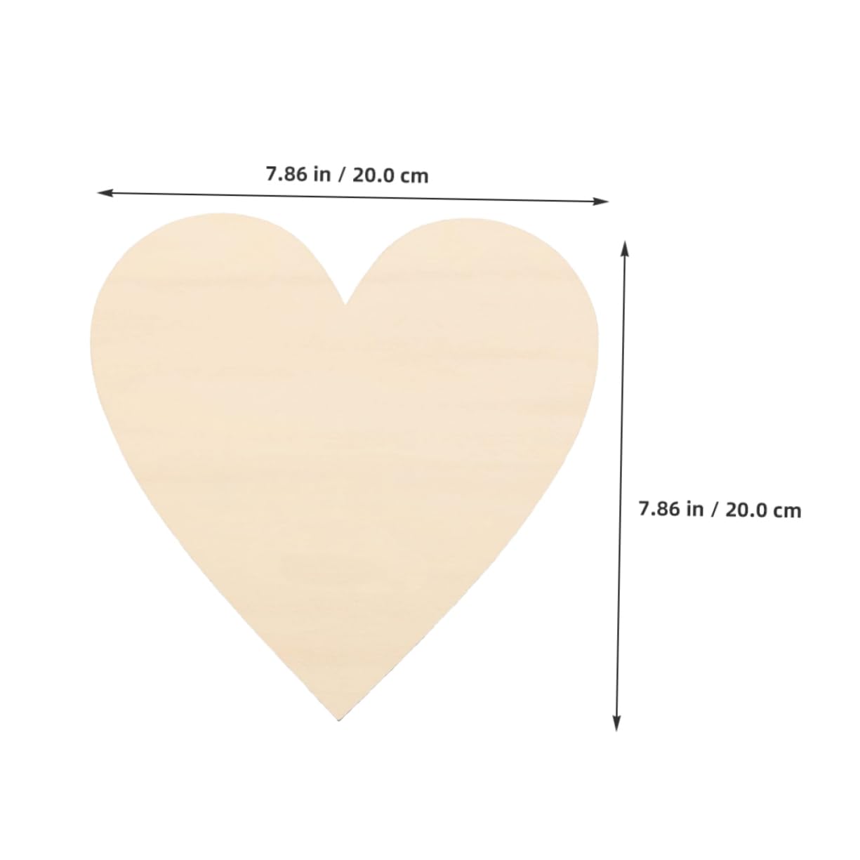 Angoily 30 Stück Herzförmige Holzherzen zum Basteln mit Selbstgemacht Kreativität Vielseitig Einsetzbar für Home Party Dekoration und Handgemachte Geschenke