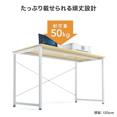 イーサプライ パソコンデスク 幅60cm 奥行60cm 高さ70cm ワークデスク 平机 シンプルデスク 作業台 モニターアーム対応 ブラック EZ1-DESKF001BK