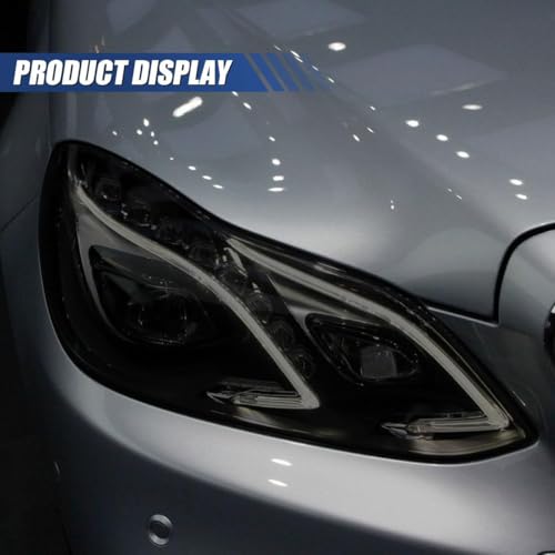 Image of HOME13 Self Adhesive Auto Car Tint Headlight Taillight Fog Light Vinyl Smoke Film Sheet Sticker Cover Car & Bike Protection Film (Light Black, 12x60 Inch)