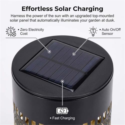 Luces solares mandala para exterior impermeables con cambio de color pack de 4 7