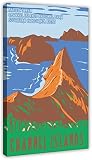 ANMAC Drucke für Wände 60x80cm Kein Rahmen Vintage Naturlandschaft Reiseposter Kanalinseln Leinwandposter Wandkunstdekor Druckbild Schlafzimmerdekor