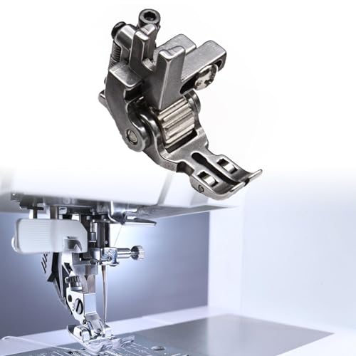 Pie prensatelas para máquina de coser industrial con rodillos miniatura 2