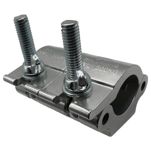 Collier de serrage double Odyssey tube 3,8-5,1 cm raccord acier alu poli