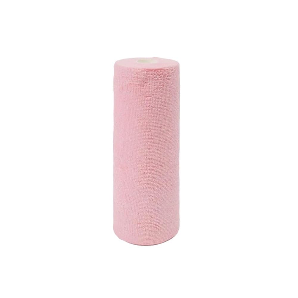 Jobaojiang 20pcs Reusable Cleaning Wipe Household Kitchen Cloth Microfiber Towel Rolls Dish Rags Wash Paper Towel Replacement(Pink)