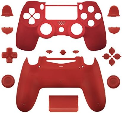 Amazon Com Wps Matte Controller Case Collection Full Housing Shell Full Buttons For Ps4 Playstation Slim Pro Jdm 040 Controller Red Computers Accessories