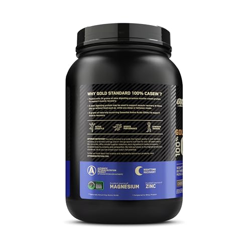 Optimum Nutrition Gold Standard 100% Casein Proteinpulver, Geschmack Creamy Vanilla, 924g, 28 Portionen