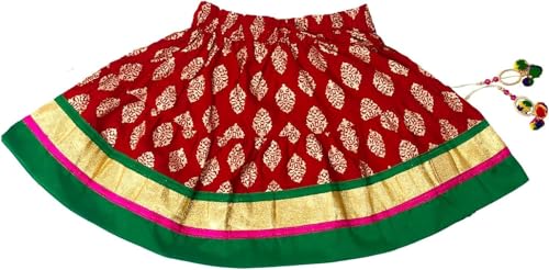 Chandrakala Kids Lehenga Choli Set for Girls Red,6-18 Months (KL118RED1) by Chandrakala - Image 5