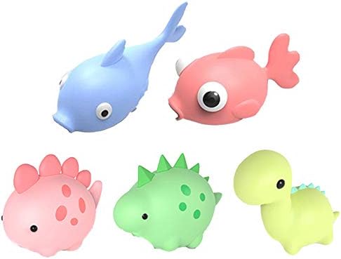 Cable Bites Cable Protector for Cellphone Charging Cable, Fish Dinosaur Animal Bite Cable Saver Protector for Cellphone Data Line Protection Charger Data Protective by FUNZON, 3C014-5 (5 Pack)