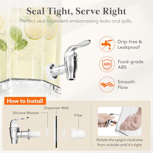Commercial Juice Dispenser Triple Bowl