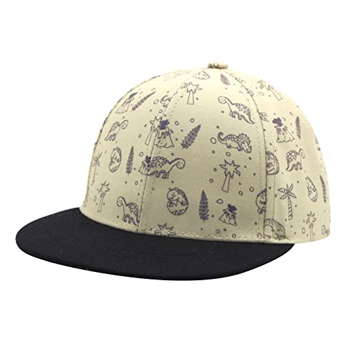 JANGANNSA Baby Kleinkind Kleinkind Baseballmütze Sonnenschutz Dinosaurier-Baseballmütze leicht verstellbar Sommer Strand Spielmütze für Jungen und Mädchen Cover
