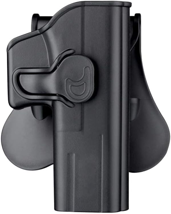 Gun Holster for Glock 21 Gen 1 2 3 4, Glock 20 Gen 1 2 3 4, Outside Waistband Belt Tactical Polymer OWB Paddle Holster, 360° Adjustable & Fast Release - Right Handed
