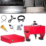 Máquina De Grabado Y Marcado De Metales, Máquina Neumática De Marcado Por Micropercusión, Máquina De Impresión Portátil Para Número De Chasis De Marco De Código Vin, Profundidad: 0,01-1mm,TypeC