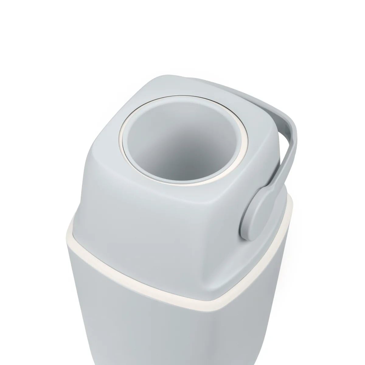 (air)well bin Windeleimer Geruchsdicht – Windelmülleimer mit Geruchsstopp-System, Einhändige Bedienung, Kapazität bis zu 22 Windeln, Hygienischer Wickeleimer für Badezimmer & Babyzimmer (Grey)