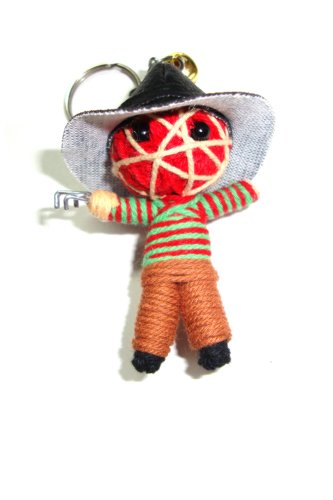 Freddy Krueger Voodoo String Doll Keyring Keychain