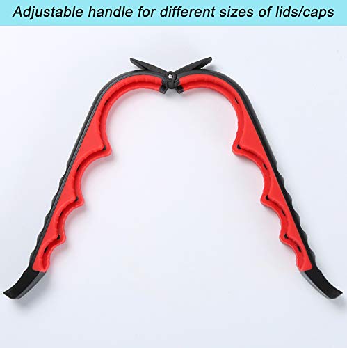 Jar Opener Can Opener Bottle Opener For Senior, Arthritis Hands And Anyone With Low Strength, Arthritis Jar Opener Get Lids Off Easily(Black And Red) #TOP5