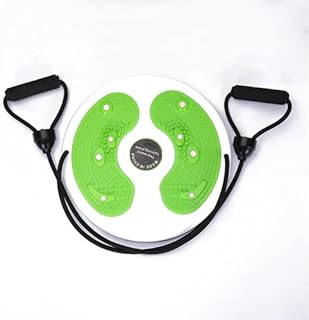 MoDuer Twist Waist Disc Mit Zugseil,Twist Waist Torsion Disc,Wobble Balance Board,Taille Wriggling Platte,Fitneßscheibe fü...