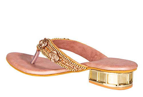 Image of Khadims Women Pink Casual Slip-On Sandal-65106565150001, 3 UK
