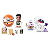 5 Surprise NBA Ballers by ZURU Surprise Unboxing Basketball Collectible Sports Toy & Mini Brands Sneakers Single Capsule, Real Miniature Sneaker Brands Collectible Toy