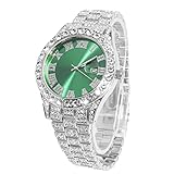 √ HAND EINGELEGT LABOR DIAMANTEN - Halukakah luxuriöses miami Uhr,mit VVS klarheit zinken-Set Österreichische Diamanten simulieren.Durch die genaue berechnung des winkels der diamanten mit mehreren scheiben strahlt der schmuck mehr und sie heben sich überall von der mmasse ab.