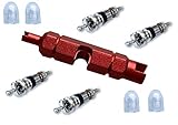 1 x Ventileinsatzschlüssel Doppelschlüssel SV/AV 8g leicht Farbe rot