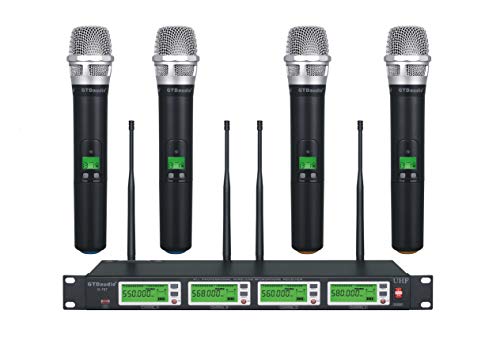 GTDaudio 4x800 Channels UHF Diversity Wireless Cordless Microphone System by GTDaudio - Used condition - US$271.81