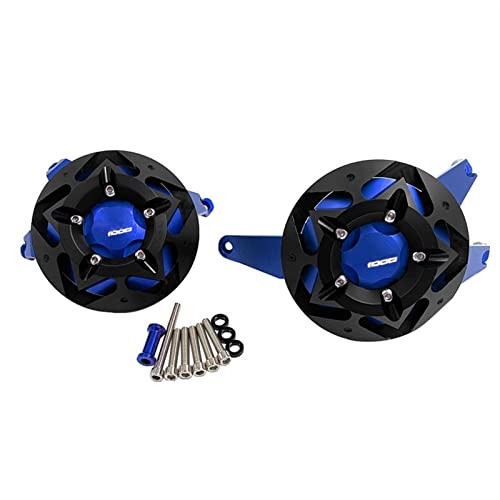 Crash pad moto avec protection de stator pour Versys 1000 SE bleue