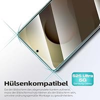 XVCGYK 3 Stück für Samsung Galaxy S25 Ultra für Panzerglas, Frei von Kratzern, 0.25mm Ultra-klar, Fingerabdruck ID Kompatibel, 9H Härte, Ultrabeständig, HD Displayschutzfolie – Ansicht 3