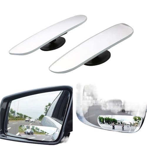 Rétroviseur miroir 2 pièces grand angle pour angle mort de voiture et moto - 4
