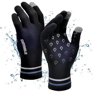 DRYMILE Hyla Waterproof Gloves – Warm Touchscreen Winter Snow Wool Blend Hand Gloves for Men & Women – Work, Hiking, Skiing, Running, Biking, Riding Glove, Ideal for Cold Weather