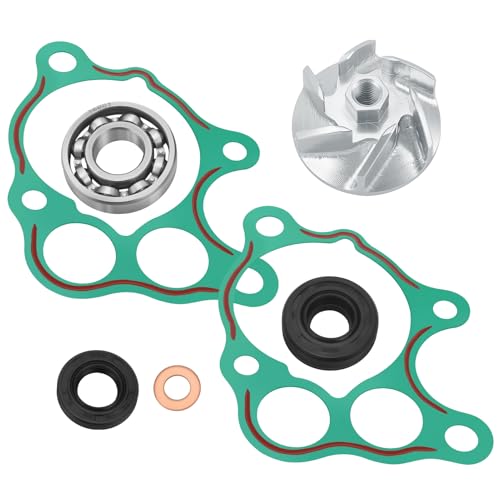 JAVIK Water Pump Impeller &Gasket Rebuild Kit Compatible with Honda CR500R 1986-2001,OEM#19215-KA5-690