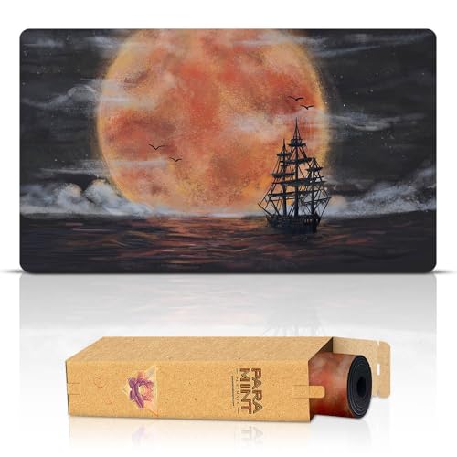 Paramint Blood Moon Flying Dutchman (Genähte Kanten) - MTG Spielmatte - Kompatibel mit Magic: The Gathering Spielmatten - Spielen Sie MTG, YuGiOh, TCG - Spielmatten mit originellen Designs