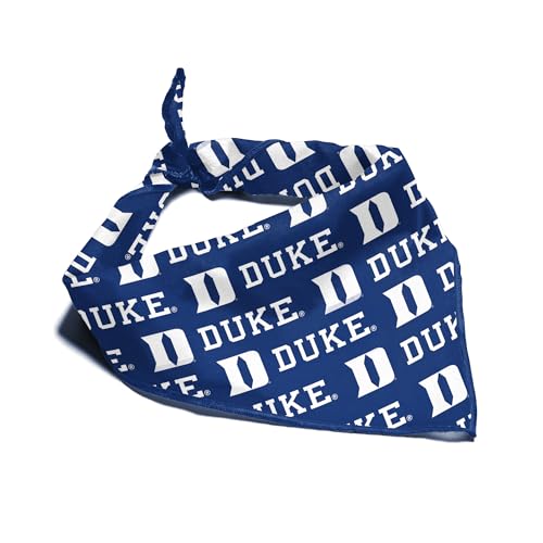 Duke Blue Devils Officially Licensed Bandana for Dogs and Cats | Fits Pets Great Gift Idea | Easy-to-Tie (Small, 13
