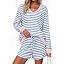 Blue White Stripe