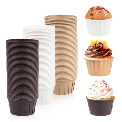 150 Pcs Caissette Muffins Papier, Caissettes Cupcake, Moules à Cupcakes et Muffins, Moule Muffin...