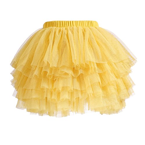 Image of Tutu Skirt for Baby Girl Toddler 6 Layered Tulle Skirts 1-8T
