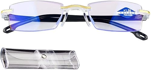 Color Glint Sapphire alta dureza Anti-azul progresivo lejos y cerca de los vidrios de lectura, para el hombre y la mujer