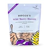 Bocce's Bakery All-Natural, Small Batch, Organic Dog Treats, Wild 'Berry Biscotti Biscuits, Wheat-Free, Limited-Ingredient, Made in The USA with 100% Recyclable Packaging, 12 oz Bag