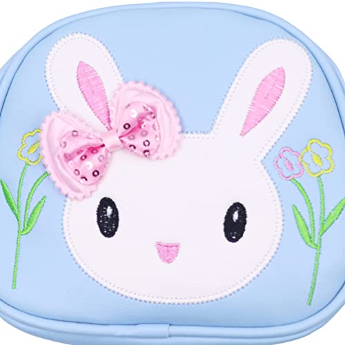 Dzyoleize Bolsa de ombro de coelho para meninas Bolsa de Ombro Pequena com Carteira e Alça Ajustável
