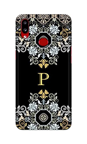 Image of Printed Hard Back Cover Case for Samsung Galaxy A10s | Samsung Galaxy M01s Back Cover (Alphabet P) -1803